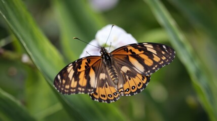 Obraz premium Stunning Butterfly Close-Up in Nature