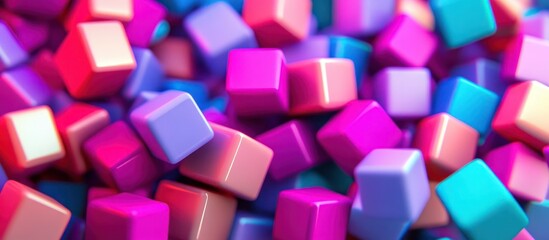 Abstract Colorful Cubes
