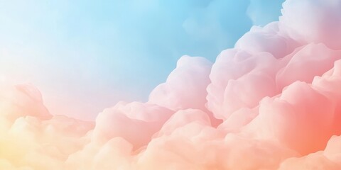 A serene sky filled with soft, colorful clouds reflecting the beauty of nature.