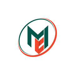 Letter ME logo vector , element for initials template