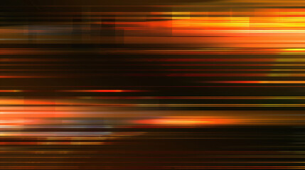 abstract background with waves orange and black