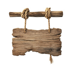 Rustic Wooden Sign with Rope