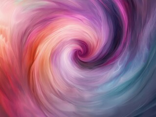 Obraz premium Create an abstract painting of soft swirling colors to represent emotions and serenity