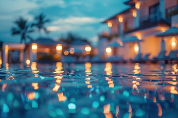 Obraz premium Spa retreat scene, blurred background with calming elements and gentle lighting