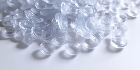 3D Black and White Microplastic Pellets for PVC Pipes in the Plastic and Polymer Industry - Microplastic Granules