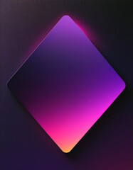Abstract Purple Gradient Diamond Shape on Black