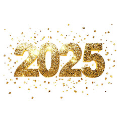 Glittering gold 2025 celebration symbolizes new year excitement and hope for a bright future filled with joyous possibilities