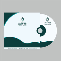 Cd cover design vector template