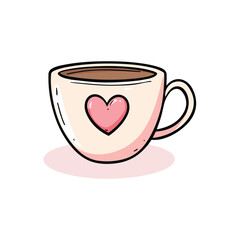 coffee cup with heart