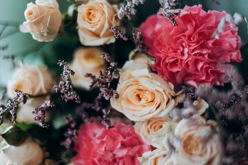 bouquet of various colourful flowers