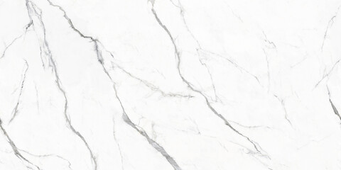 Fototapeta premium New Carrara Statuario white marble texture background, polished marble with clean and clear grey streaks, unique and intricate veining patterns, ceramic tile design, decorating home interiors