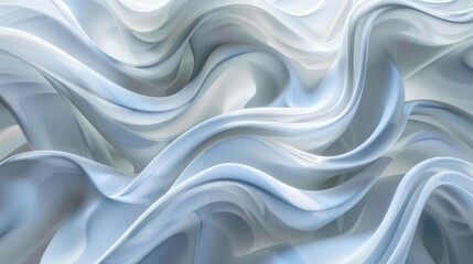 Obraz premium Abstract White and Blue Flowing Texture