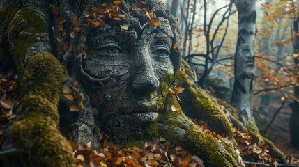 Enchanted Forest: A Tree With A Face