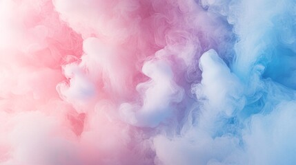 Fototapeta premium 45.Abstract depiction of cotton candy in soft pastel colors, blending light hues and delicate forms to create a sweet and playful background