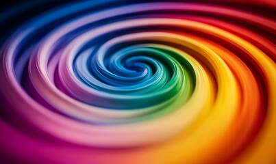 Obraz premium A vibrant swirl of colors creating a mesmerizing abstract pattern.