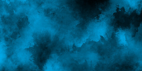 hand painted soft and light cloudy watercolor background, watercolor stain of blue paint with washes of watercolor, aquarelle paint paper textured canvas of blue soft color stains and splashes.	