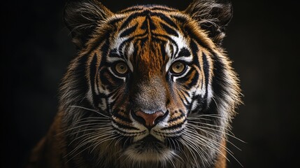 Fototapeta premium Majestic Tiger Captured in Realistic Detail