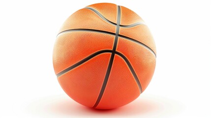 Fototapeta premium Basketball: The Orange Sphere of Competition