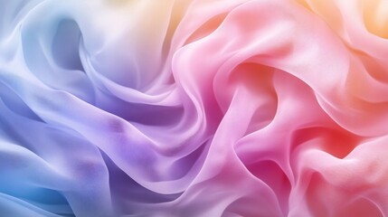 Obraz premium 31.Dreamy abstract background featuring swirls of colorful cotton candy in soft pastel hues, creating a light and whimsical visual effect