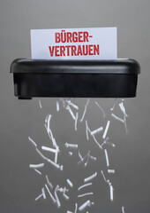 Aktenvernichter - Bürgervertrauen