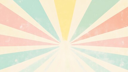 A soft, pastel-colored sunburst pattern radiating light and warmth.