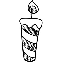 Happy birthday single vector icon