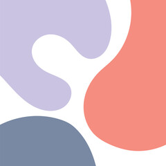 ABSTRACT BACKGROUND WITH HAND DRAWN SHAPES COLORFUL FLAT DESIGN VECTOR TEMPLATE FOR WALLPAPER, COVER DESIGN