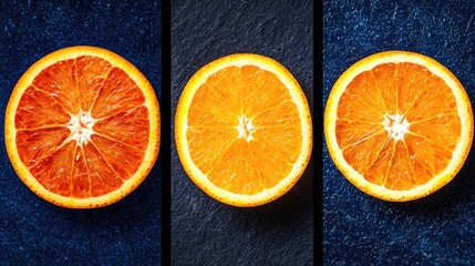 the vibrant colors and textures of fresh orange slices perfect for culinary inspiration