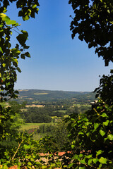 Cordes countryside. Cordes sur ciel, France. This green countryside surrounds the village of Cordes-Sur-Ciel, one of the most beautiful villages in France.