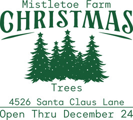 Christmas trees, Farmhouse Christmas