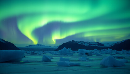 Naklejka premium iceberg in polar regions