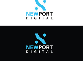 Creative minimalist letter logo vector template