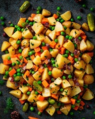 Deliciously colorful vegetable medley a wholesome recipe for healthy eating and meal prep