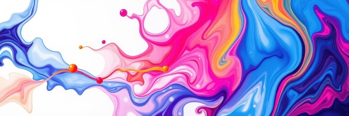 Abstract ink drop dispersing in clear water creating a beautiful background, artistic, drop, design