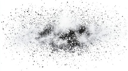 Obraz premium White glitter particles on a white background