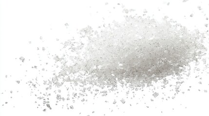 Fototapeta premium White glitter particles on a white background