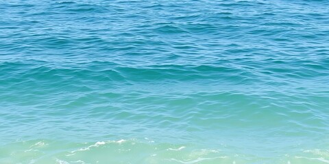 Obraz premium Tranquil ocean scene with gentle waves on a calm summer day, ocean, relax