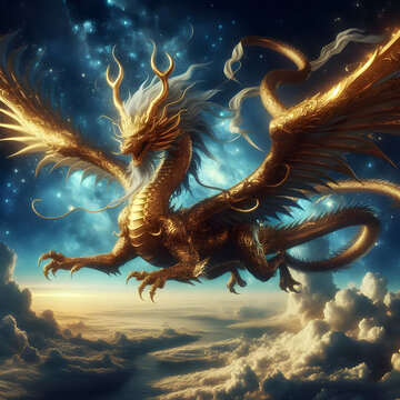 dragon in the sky