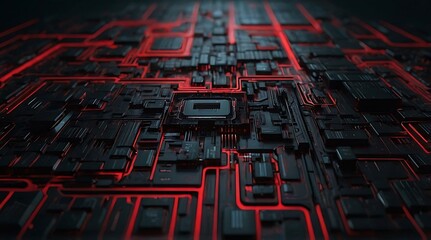 Fototapeta premium HiTechBackgrounds, FuturisticDesigns, DigitalTechVisuals, ModernTechGraphics 