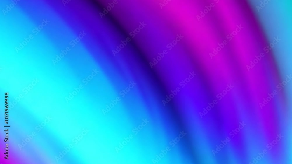 Aufkleber fluid gradient waves in vibrant blue cyan color palette abstract smooth 4k video motion footage gradient transition