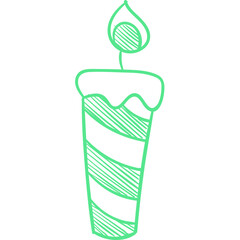 Happy birthday simple vector icon