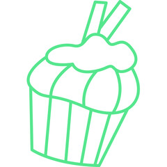 Happy birthday simple vector icon