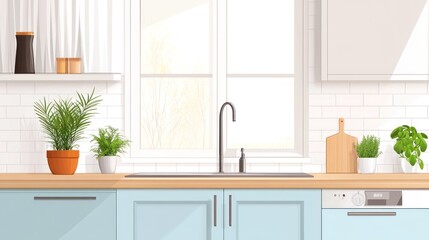 Modern Kitchen Design with Natural Elements