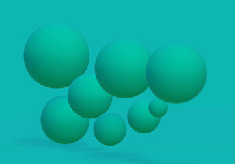 3D abstract geometric background rendering cubic corporate design template.