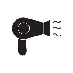 hair dryer flat icon vector