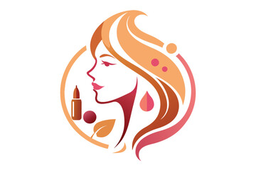 a unique abstract concept Beauty parlour logo E.eps