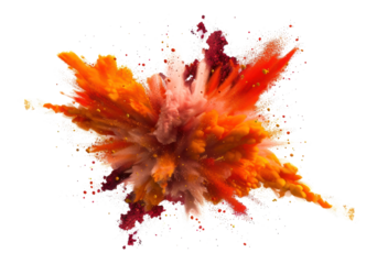 PNG Paint colored oil painting graphics bonfire.