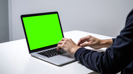 Green Screen Laptop