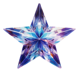 PNG Star shape crystal transportation illuminated.