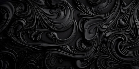 A black and white image of a patterned background with a black and white swirl. The image has a moody and mysterious feel to it